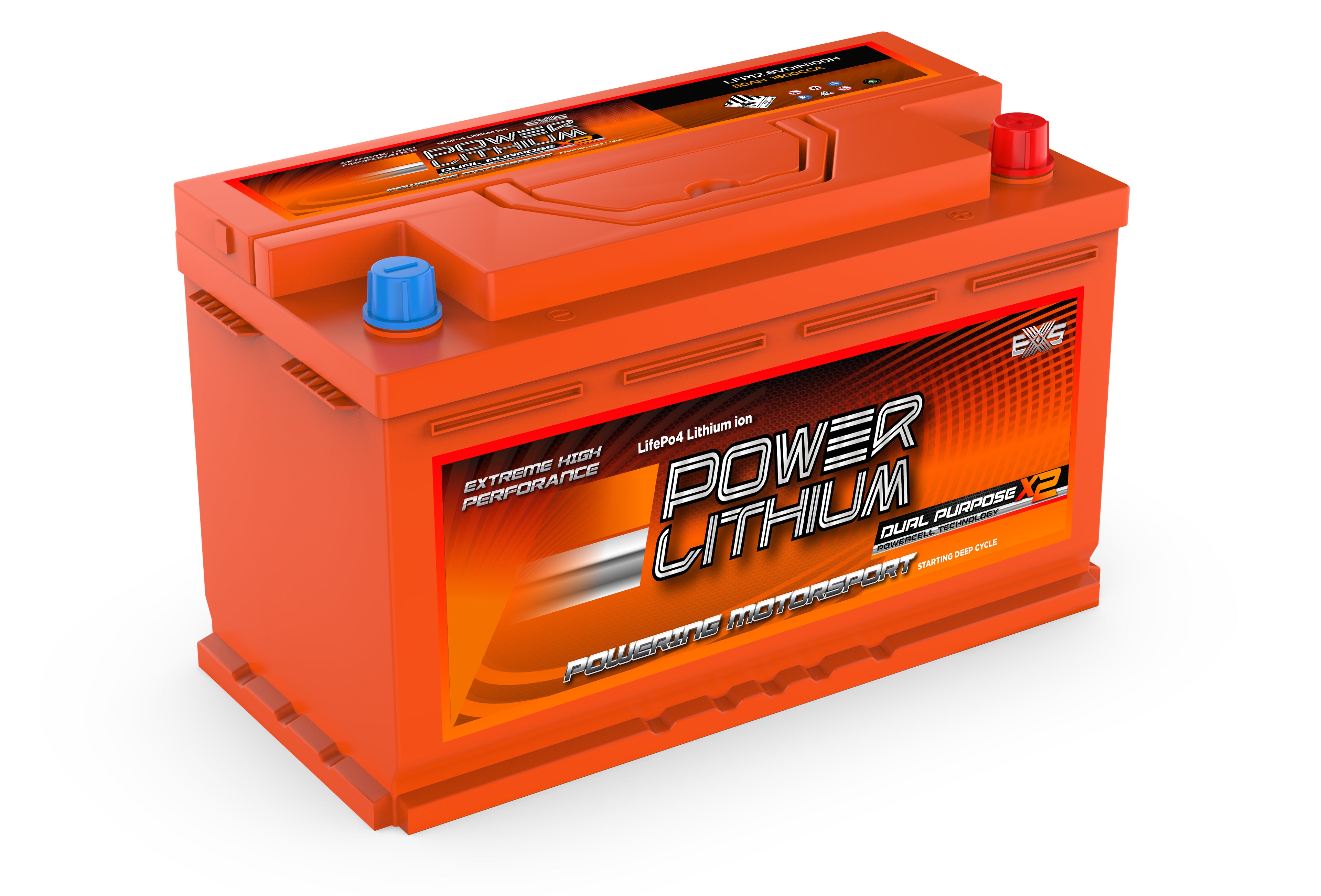 POWER LITHIUM DUAL PURPOSE 12.8V DIN100H STARTING BATTERY Power Crank