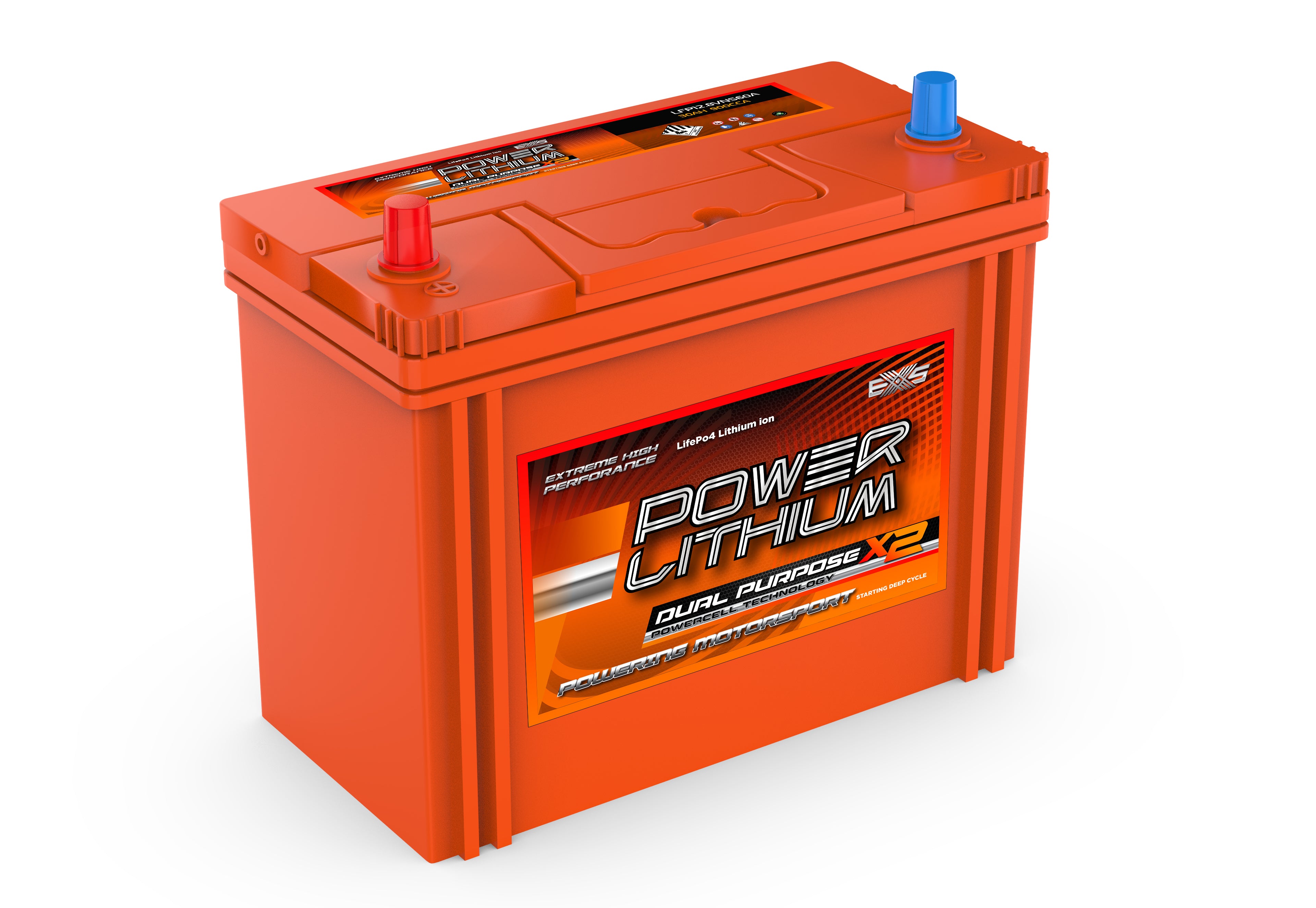 POWER LITHIUM DUAL PURPOSE 12.8V NS60A STARTING BATTERY Power Crank