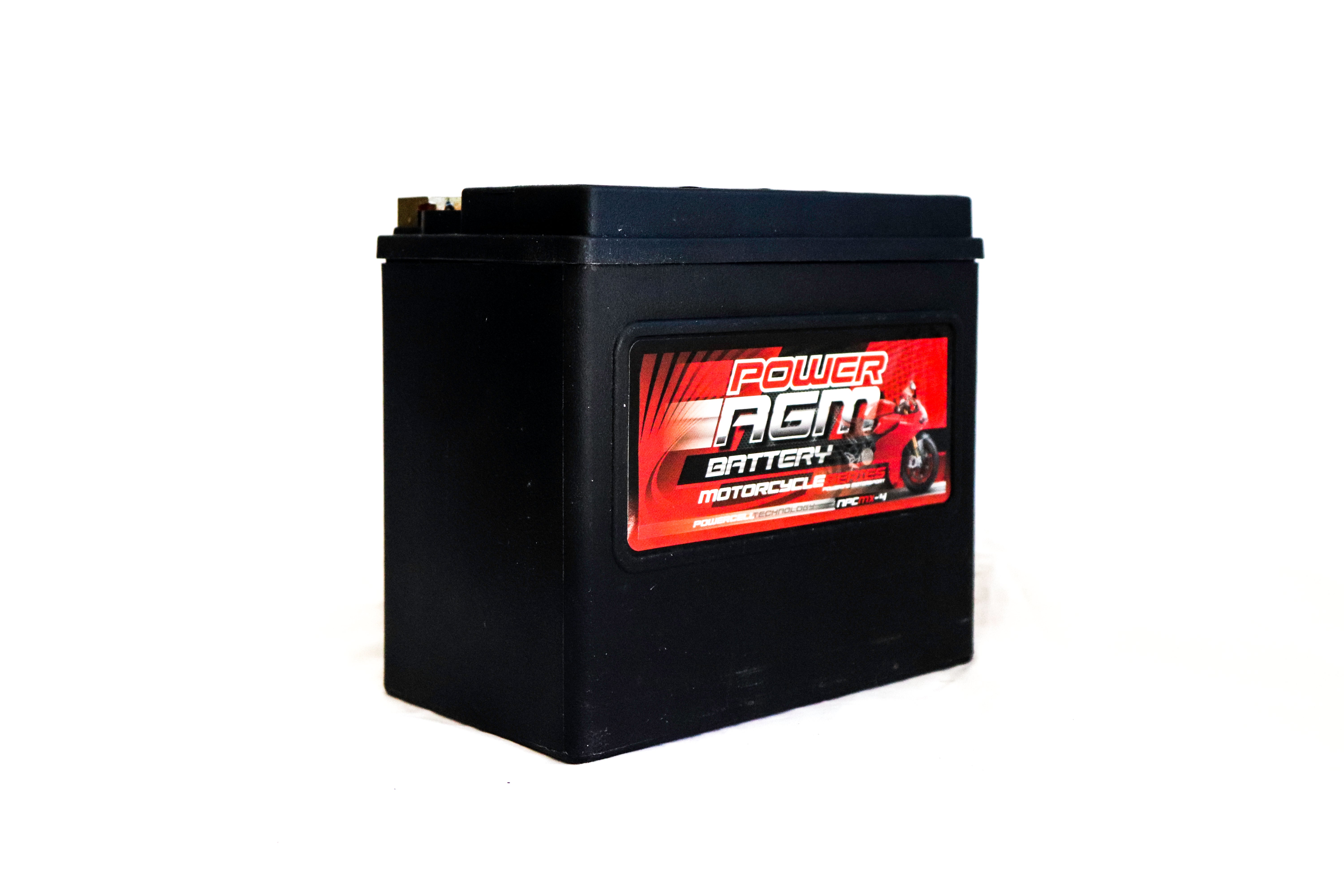 POWER AGM MX4 MOTOR CYCLE BATTERY Power Crank Batteries