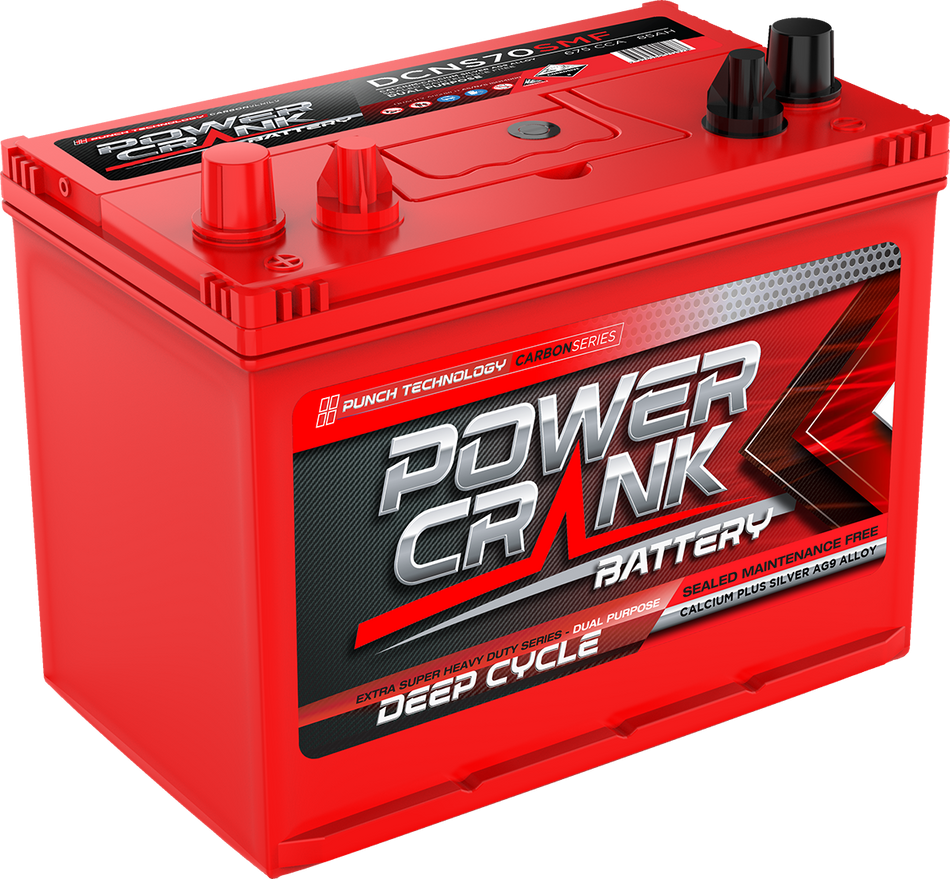 DCNS70SMF DEEP CYCLE SERIES, DUAL PURPOSE STARTING / DEEP CYCLE BATTERY