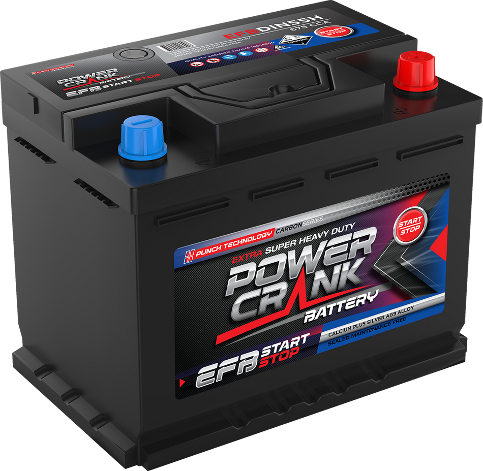 EFBDIN55H EFB SERIES ENHANCED FLOODED STOP START BATTERY