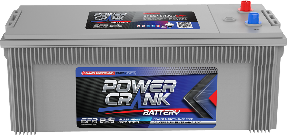 EFBEXSN200SMF EXTREME SERIES TRUCK & HEAVY EQUIPMENT ENHANCED FLOODED STOP START BATTERY
