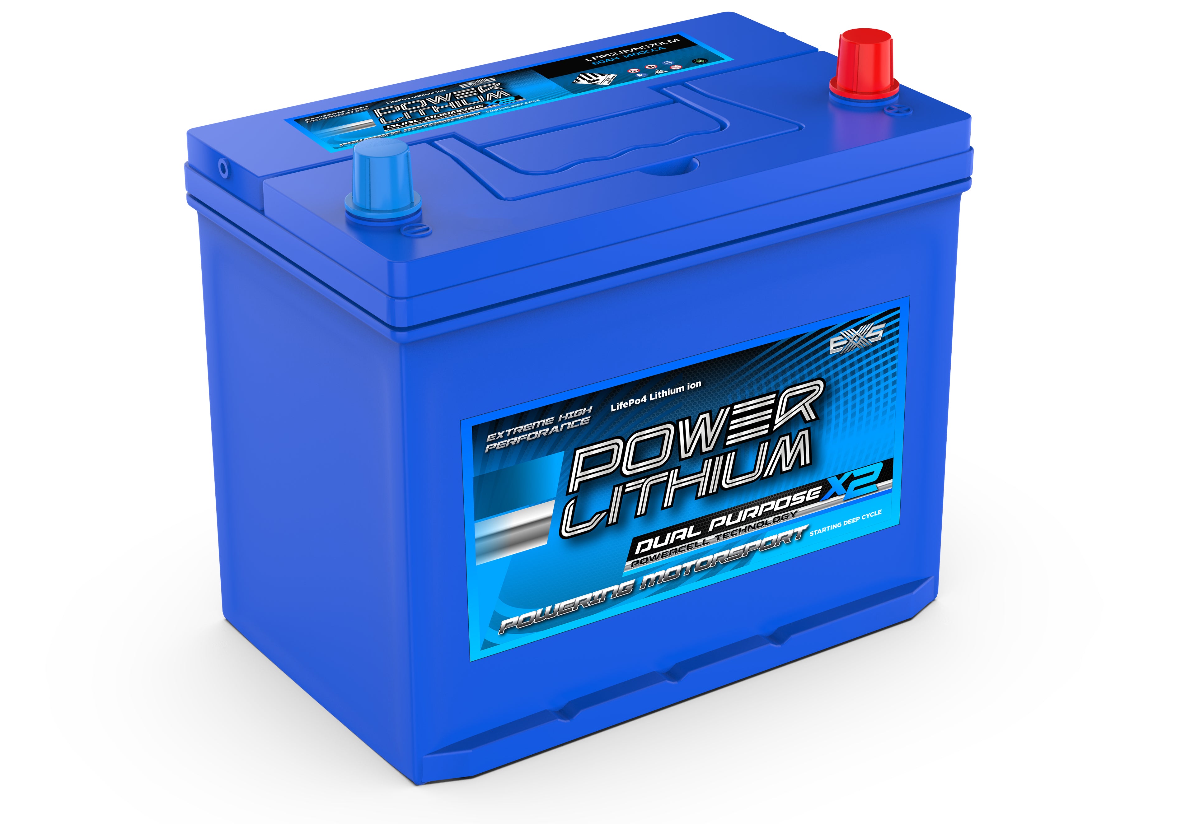 POWER LITHIUM MARINE DUAL PURPOSE 12.8V NS70LM STARTING BATTERY – Power ...