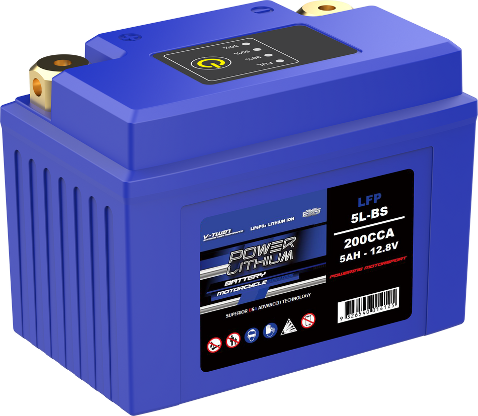 LFP5L-BS POWER LITHIUM MOTORCYCLE SERIES BATTERY