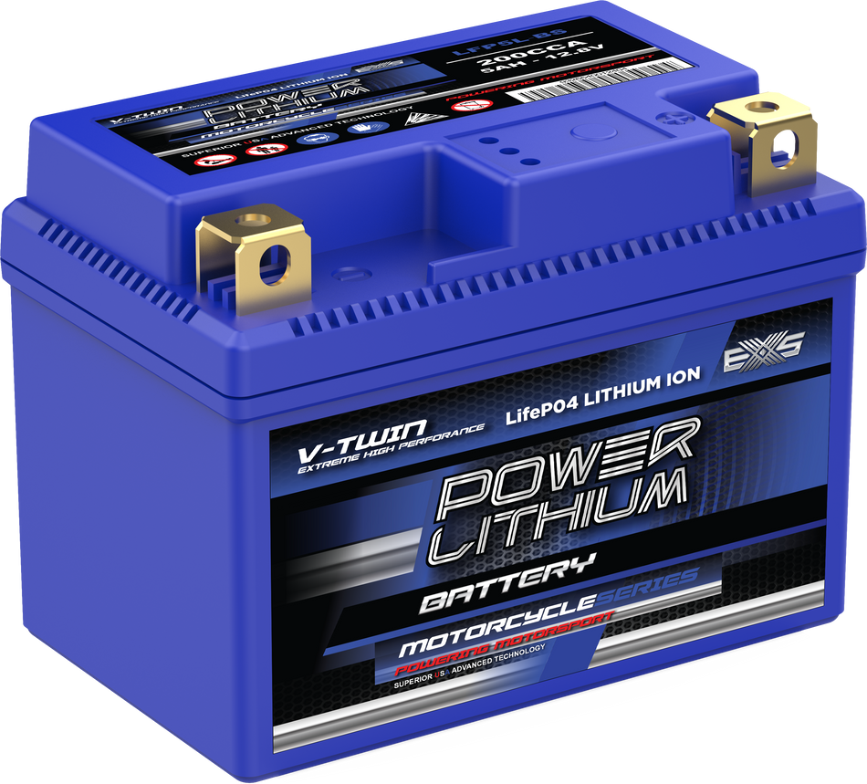 LFP5L-BS POWER LITHIUM MOTORCYCLE SERIES BATTERY