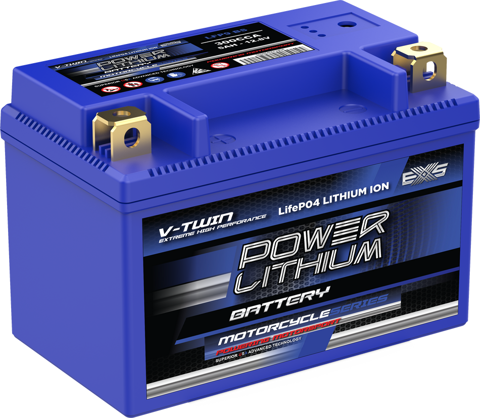 LFP9-BS POWER LITHIUM MOTORCYCLE SERIES BATTERY