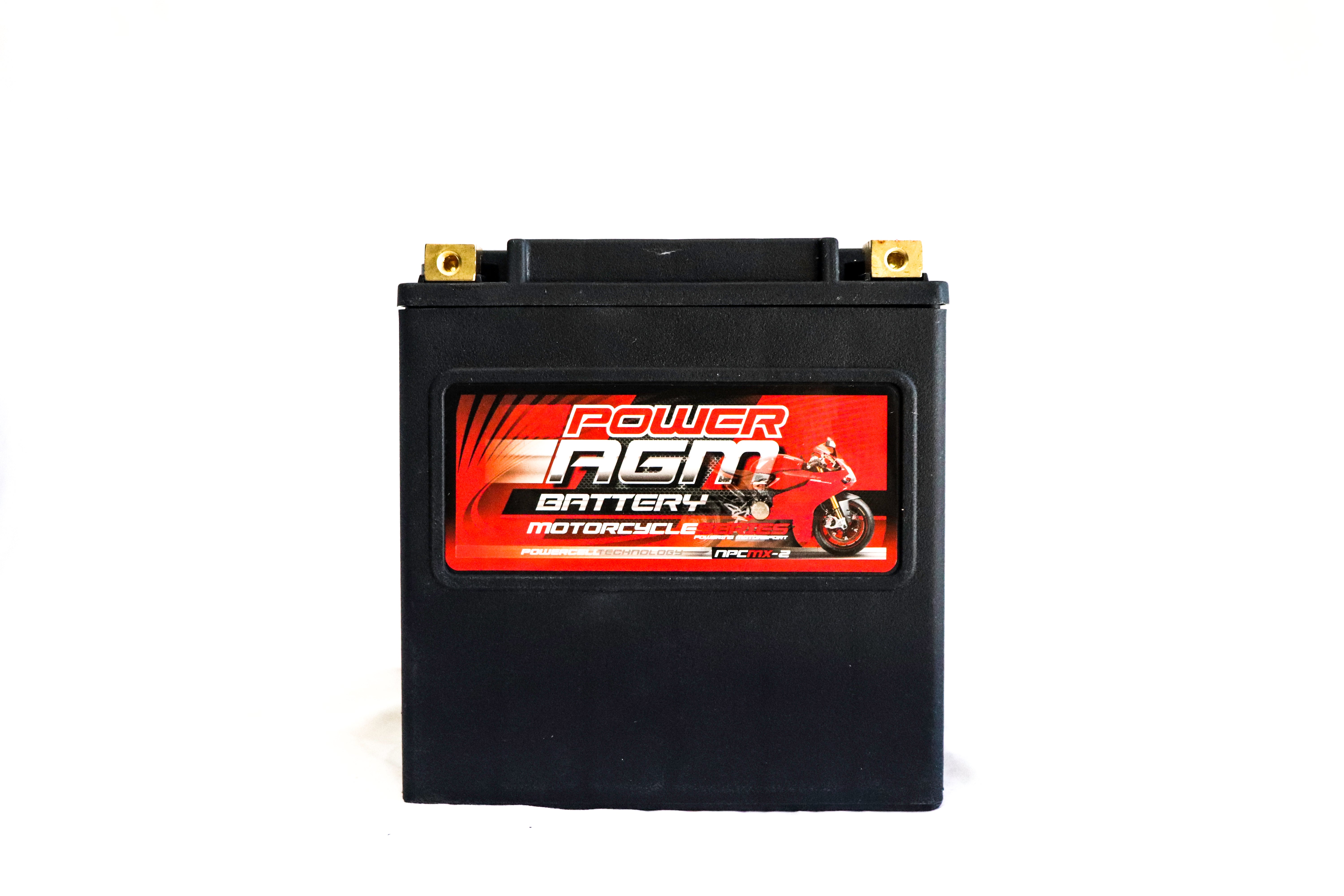 POWER AGM MX2 MOTOR CYCLE BATTERY Power Crank Batteries