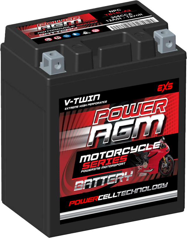 NPC-YB14L-A2 POWER AGM FACTORY ACTIVATED SERIES MOTORCYCLE BATTERY