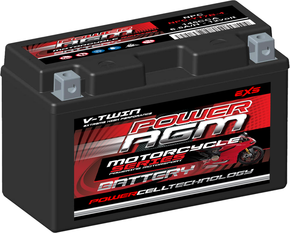 NPC-YT7B-4 POWER AGM FACTORY ACTIVATED SERIES MOTORCYCLE BATTERY