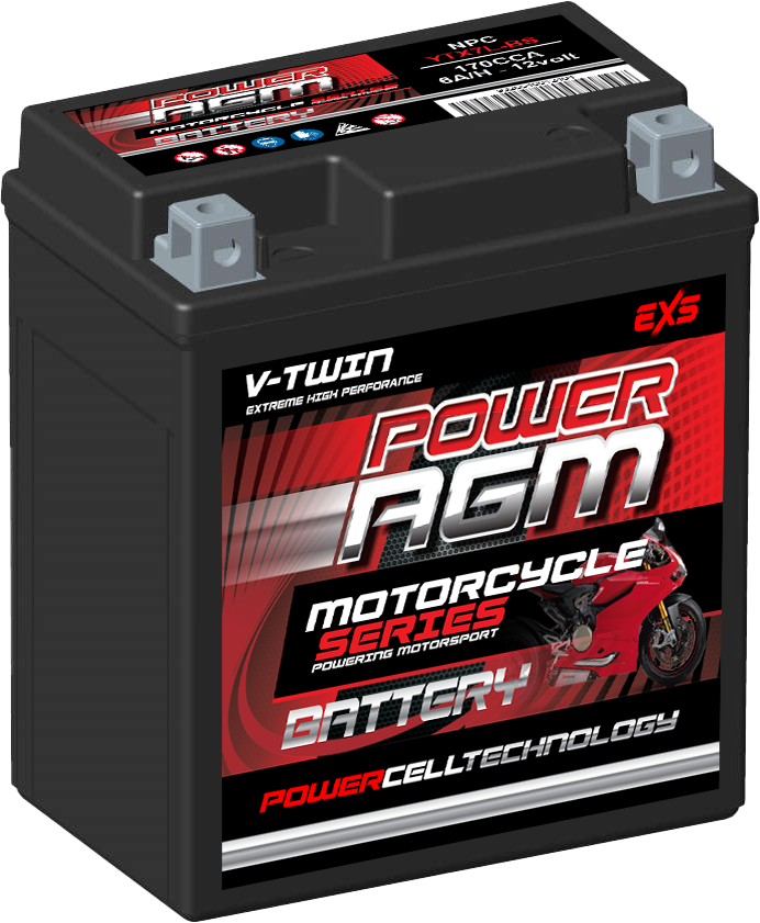 NPC-YTX7L-BS POWER AGM FACTORY ACTIVATED SERIES MOTORCYCLE BATTERY