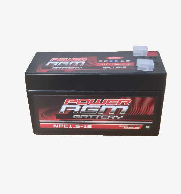 NPC12V1.5AH POWER AGM 12 VOLT AGM CYCLIC BATTERY