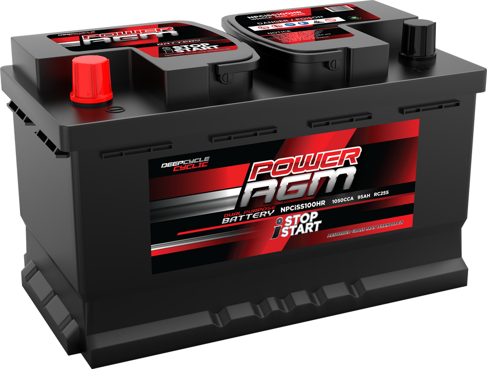 NPCISS100HR AGM IDEL STOP START SERIES BATTERY