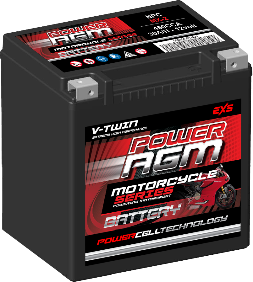 NPCMX2 POWER AGM MX SERIES MOTORCYCLE BATTERY