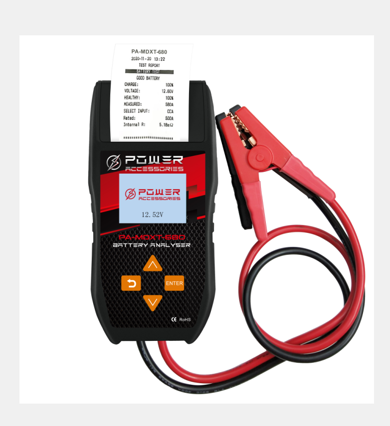 PA-MDXT-680 POWER ACCESSORIES BATTERY ANALYSER WITH PRINTER