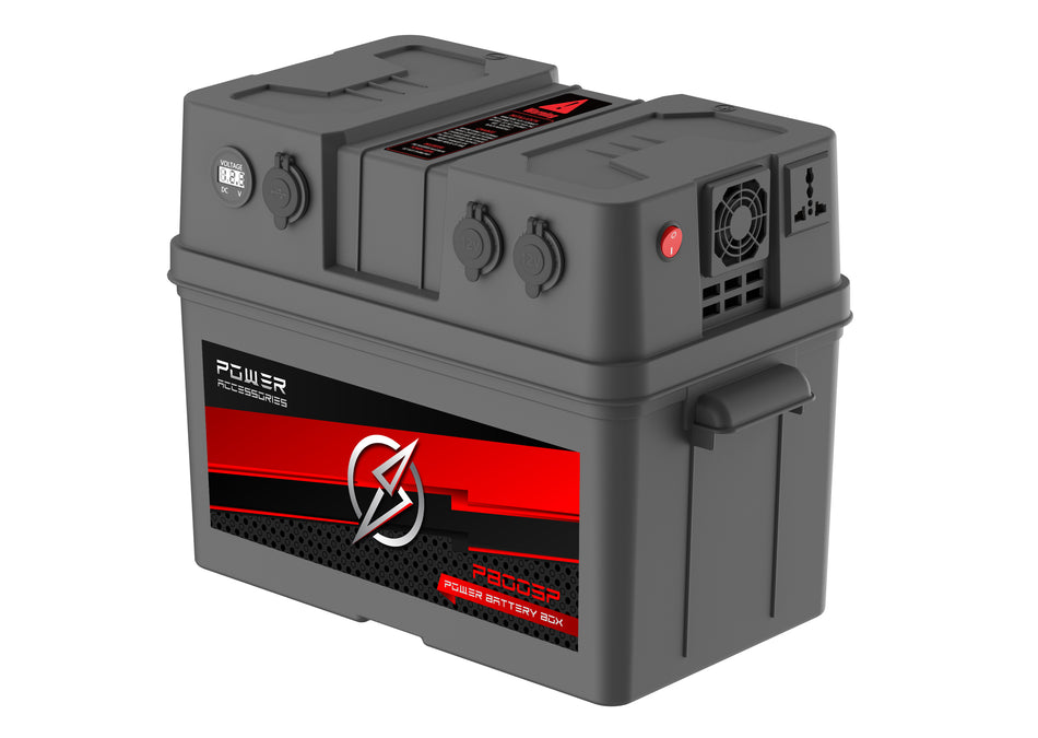 PB003P POWER ACCESSORIES, LARGE POWERED BATTERY BOX WITH 500 WATT INVERTER