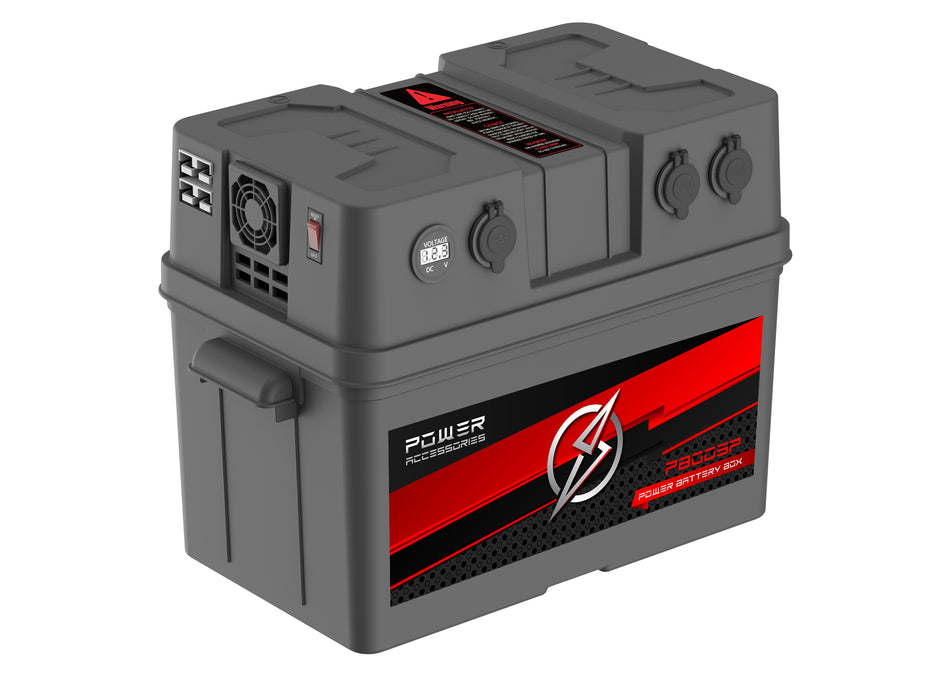 POWER ACCESSORIES, LARGE POWERED BATTERY BOX WITH INVERTER (350X180X200)