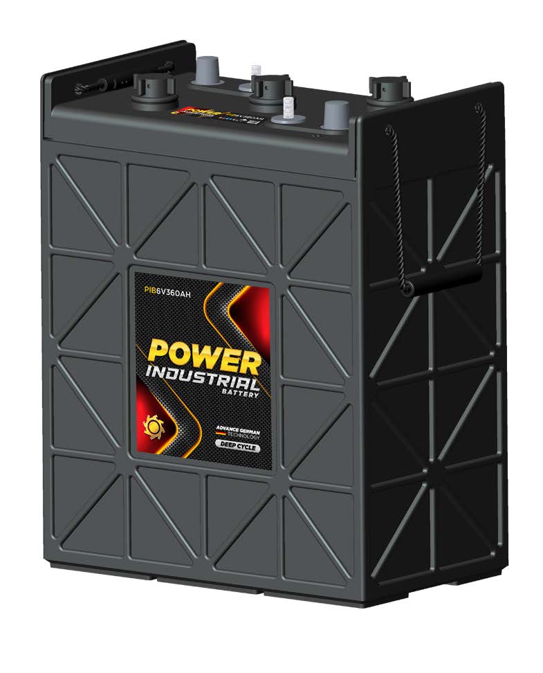 PIB6V360AH, POWER INDUSTRIAL FLOODED 6 VOLT DEEP CYCLE BATTERY