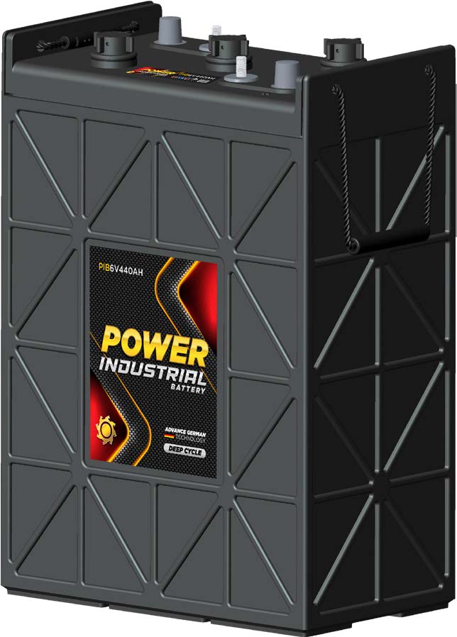 PIB6V440AH POWER INDUSTRIAL FLOODED 6 VOLT DEEP CYCLE BATTERY